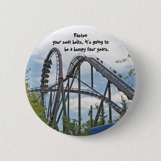 Bóton Redondo 5.08cm Prenda seus cintos de segurança (Frente)