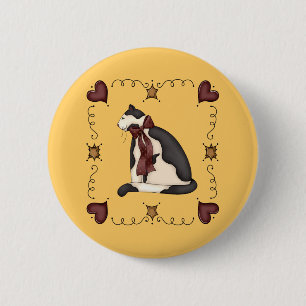 Bóton Redondo 5.08cm Presente bonito do país do gato do gatinho