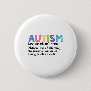 Bóton Redondo 5.08cm Presente de Admissão de Consciência do Autismo Def