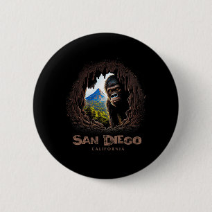 Bóton Redondo 5.08cm Presente de caminhada em San Diego Califórnia