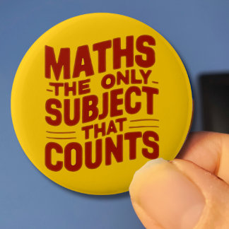 Bóton Redondo 5.08cm Presente de professor de matemática Genial Numeraç