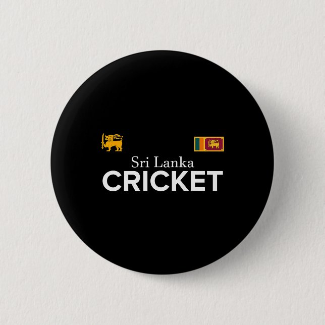 Bóton Redondo 5.08cm Presente dos Melhores Fãs do Cricket Sri Lanka par (Frente)