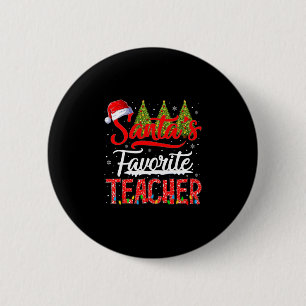 Bóton Redondo 5.08cm Presente favorito do Papai Noel para professores N