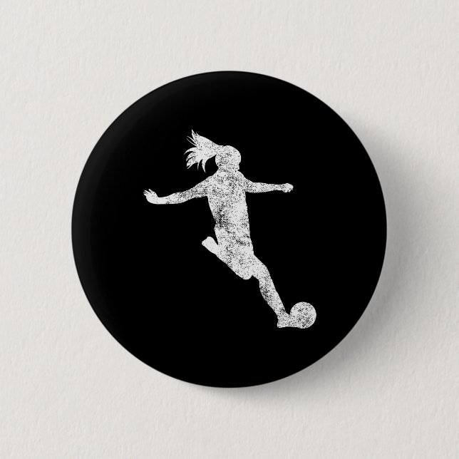 Bóton Redondo 5.08cm Presente para jogadora de futebol (Frente)