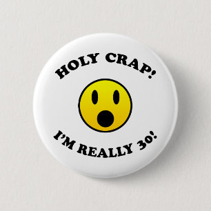 Bóton Redondo 5.08cm Presentes de aniversário de 30 anos