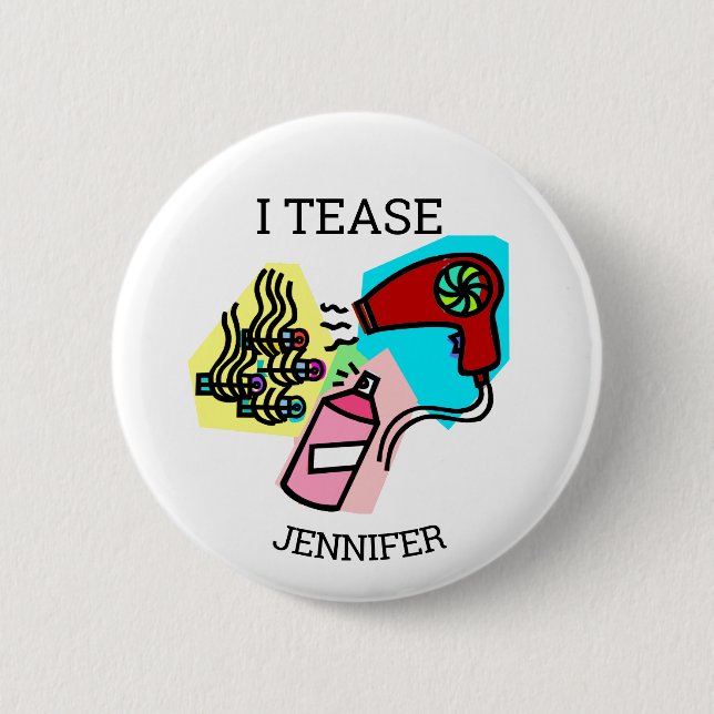 Bóton Redondo 5.08cm Presentes de cabeleireiro (Frente)