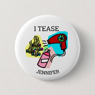 Bóton Redondo 5.08cm Presentes de cabeleireiro