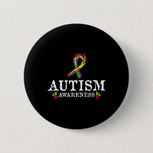 Bóton Redondo 5.08cm Presentes De Consciência Do Autismo De Fita De que