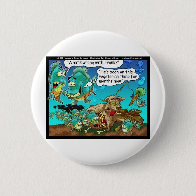 Bóton Redondo 5.08cm Presentes de Desenhos Engraçados e Excêntricos de  (Frente)