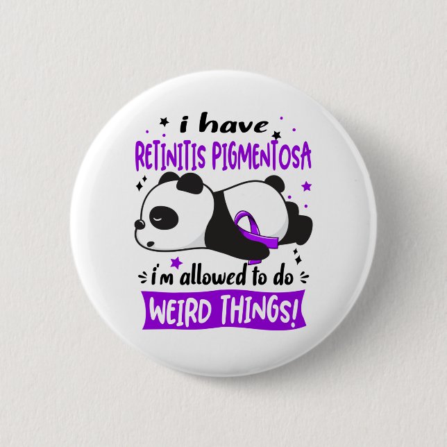 Bóton Redondo 5.08cm Presentes de fita de reconhecimento de Retinitio P (Frente)