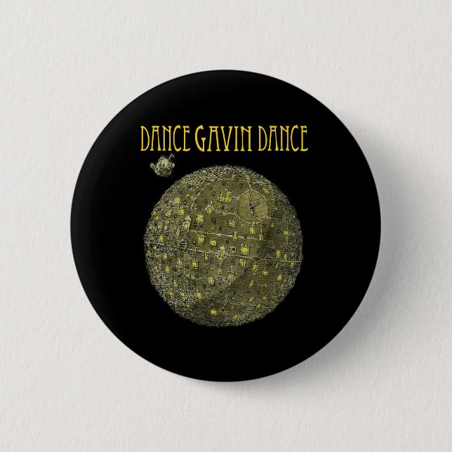 Bóton Redondo 5.08cm Presentes de Natal Para Amantes de Dance Gavin Dan (Frente)