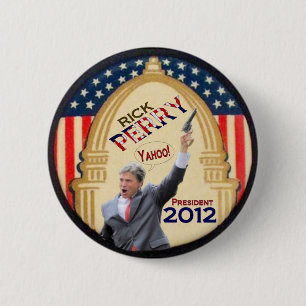 Bóton Redondo 5.08cm Presidente 2012 de Rick Perry