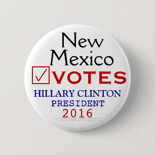 Bóton Redondo 5.08cm Presidente 2016 de Hillary Clinton do voto de New