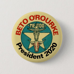 Bóton Redondo 5.08cm Presidente 2020 de Beto O'Rourke