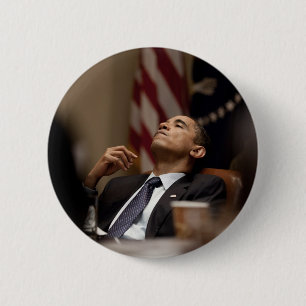 Bóton Redondo 5.08cm Presidente Barack Obama