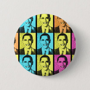 BÓTON REDONDO 5.08CM PRESIDENTE BARACK OBAMA.