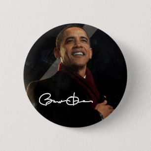 Bóton Redondo 5.08cm Presidente Barack Obama