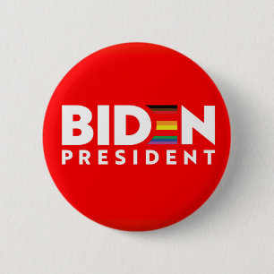 Bóton Redondo 5.08cm Presidente Biden