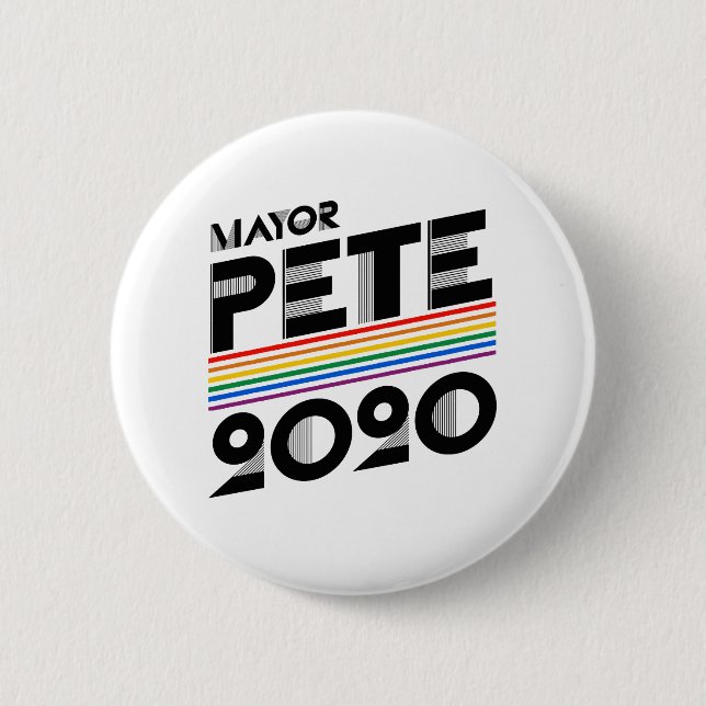 Bóton Redondo 5.08cm Presidente da Câmara Pete Pride 2020 (Frente)