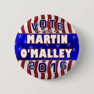 Bóton Redondo 5.08cm Presidente de Martin O'Malley eleição 2016