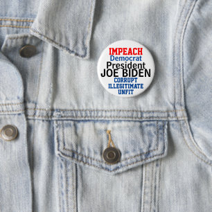 Bóton Redondo 5.08cm Presidente democrata Biden
