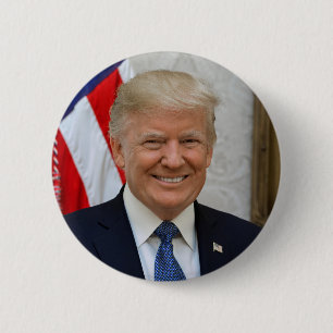 Bóton Redondo 5.08cm Presidente Donald J. Trump Button