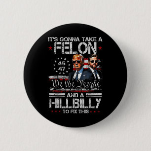 Bóton Redondo 5.08cm Presidente Donald Trump Inauguração do Camisetas 2