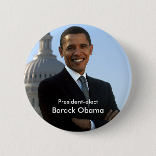 Bóton Redondo 5.08cm Presidente Eleger - Barack Obama Buton