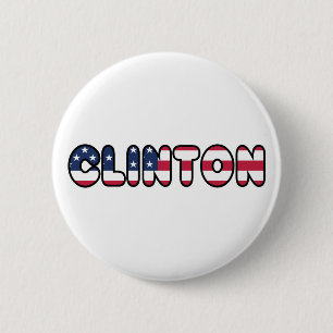 Bóton Redondo 5.08cm Presidente Eleição 2016 de Hillary Clinton EUA