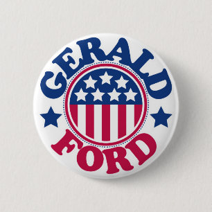 Bóton Redondo 5.08cm Presidente Gerald Ford dos E.U.