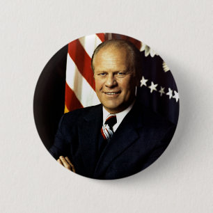Bóton Redondo 5.08cm Presidente Gerald Ford Portrait