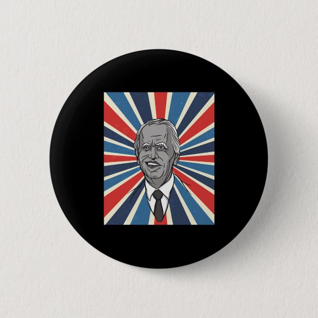 Bóton Redondo 5.08cm Presidente Joe Biden (Frente)