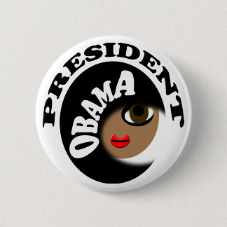 Bóton Redondo 5.08cm Presidente Obama Botão