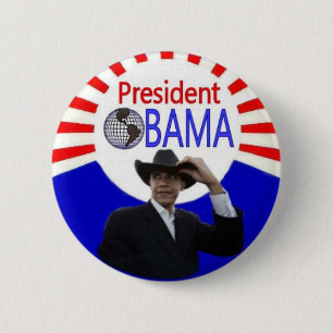 Bóton Redondo 5.08cm Presidente Obama Button