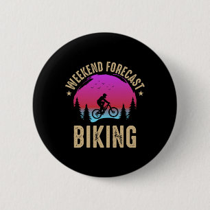 Bóton Redondo 5.08cm Previsão de fim de semana Ciclismo Ciclismo de mon