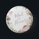 Bóton Redondo 5.08cm Primavera Floral Mãe do Botão do Almoço<br><div class="desc">Personalizar</div>