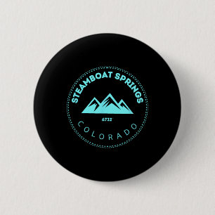 Bóton Redondo 5.08cm Primaveras De Vapor Colorado Elevaram Co-Mountain