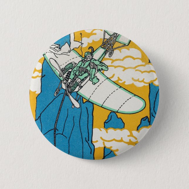 Bóton Redondo 5.08cm Primeiro Sotaque de Monte Domapozza nos Dolomitas (Frente)