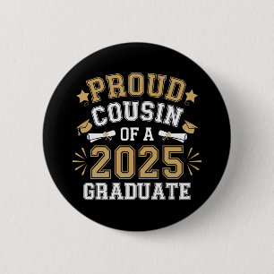 Bóton Redondo 5.08cm Primo Orgulhoso De Uma Família De Graduado Em 2025