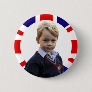 Bóton Redondo 5.08cm Prince George Royal Baby Button