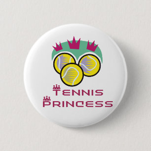 Bóton Redondo 5.08cm Princesa de TennisChick