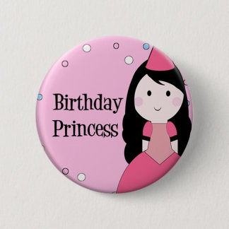 Bóton Redondo 5.08cm Princesa do aniversário