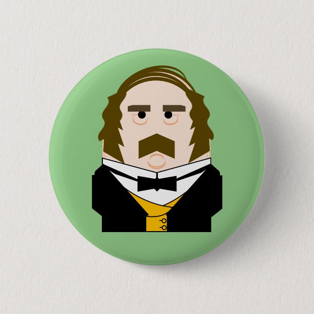 Bóton Redondo 5.08cm Príncipe Alberto, Príncipe Consort (Frente)