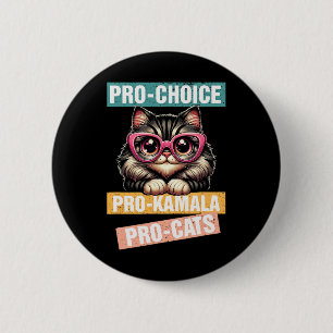 Bóton Redondo 5.08cm Pro Choice Pro Kamala Pro Cat Kamala 2024 Para Pre