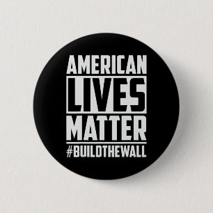 Bóton Redondo 5.08cm Problema de vida #buildthewall Trump Usa 2020 Desi