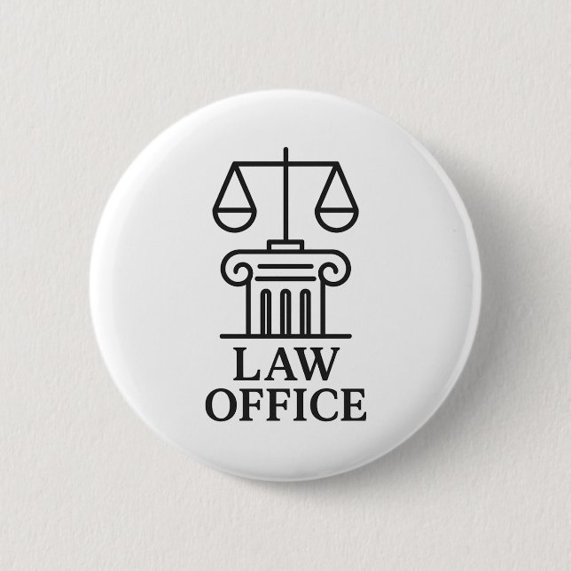 Bóton Redondo 5.08cm Procurador-Geral e Design legal (Frente)