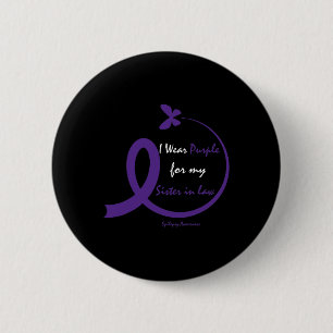 Bóton Redondo 5.08cm Produtos Presentes Vestem Irmã Roxa Na Epilepsia D