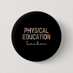 Bóton Redondo 5.08cm Professor de Educação Física Leopardo Ck para a Es