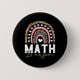 Bóton Redondo 5.08cm Professor de Matemática - Matemática é minha paixã