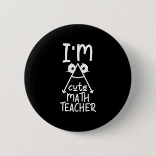 Bóton Redondo 5.08cm Professor De Matemática Sou Professora De Matemáti